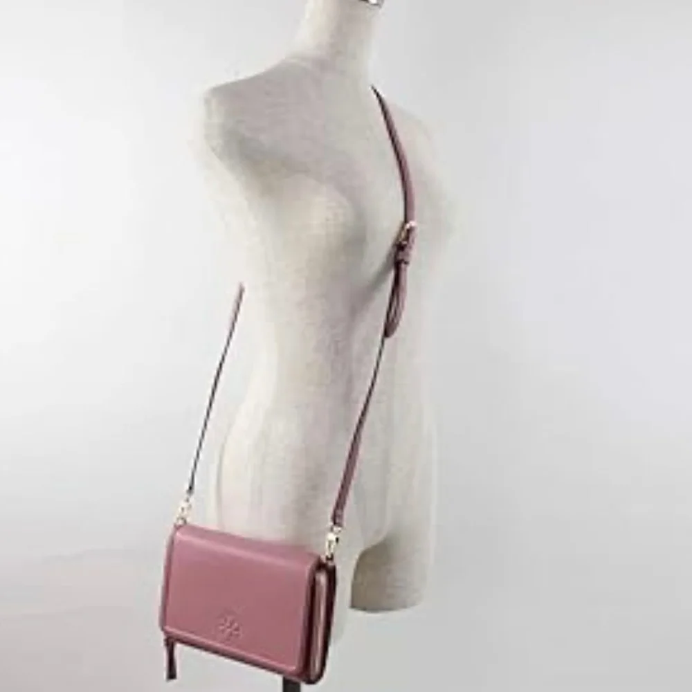 Tory Burch Pink Leather Crossbody Bag - Picture 8 of 12